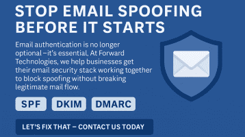 Illustration of email security layers including SPF, DKIM, and DMARC working together to prevent spoofing and phishing attacks